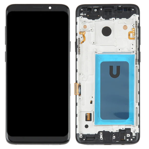 LCD With Digitiser & Frame For Samsung Galaxy S9 Plus Black GC